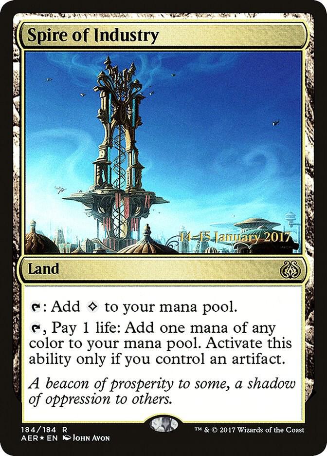 Spire of Industry 184 card from Prerelease Cards