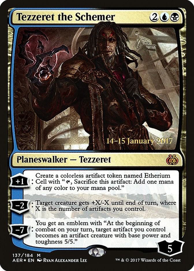 Tezzeret the Schemer 137 card from Prerelease Cards