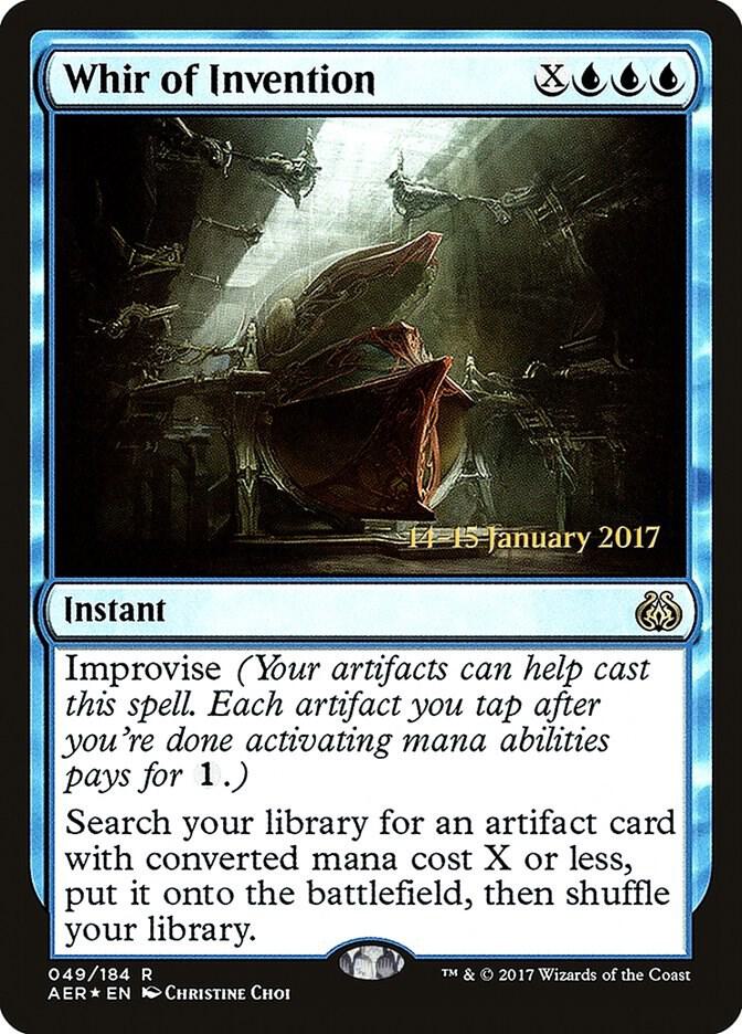 Whir of Invention 49 card from Prerelease Cards