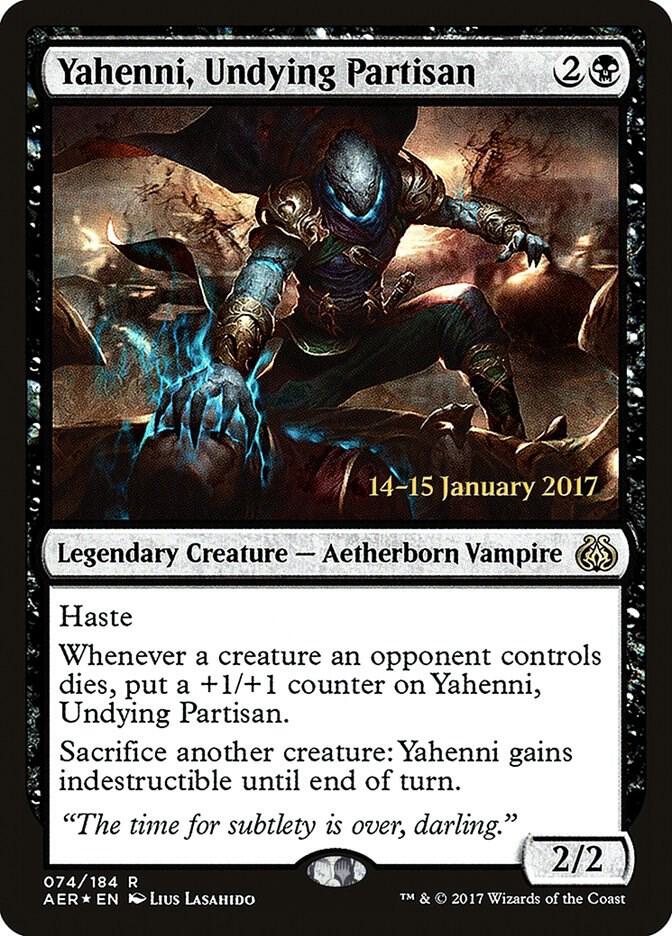 Yahenni, Undying Partisan 74 card from Prerelease Cards