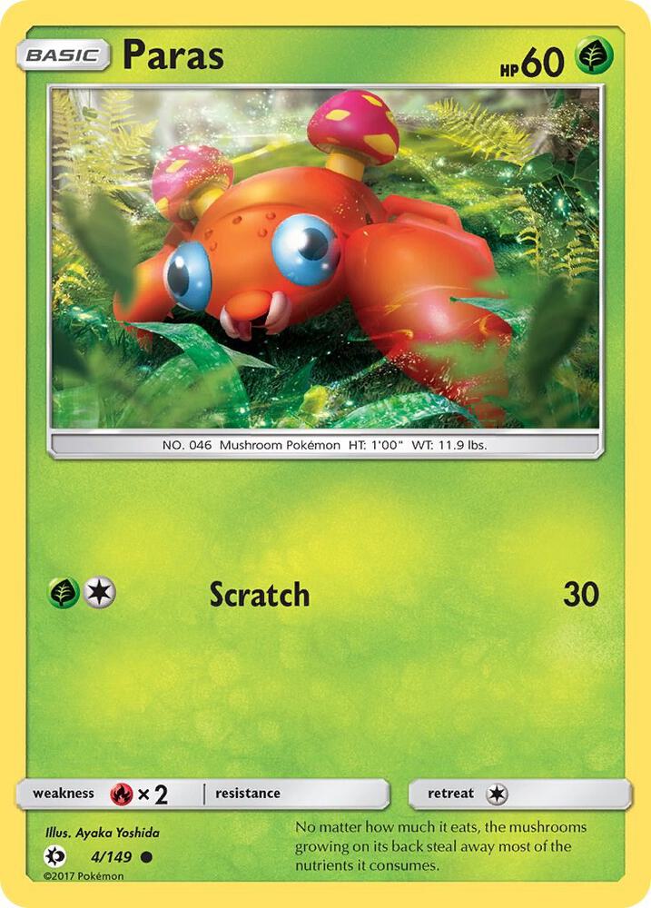 Paras 4/149 card from SM Base Set