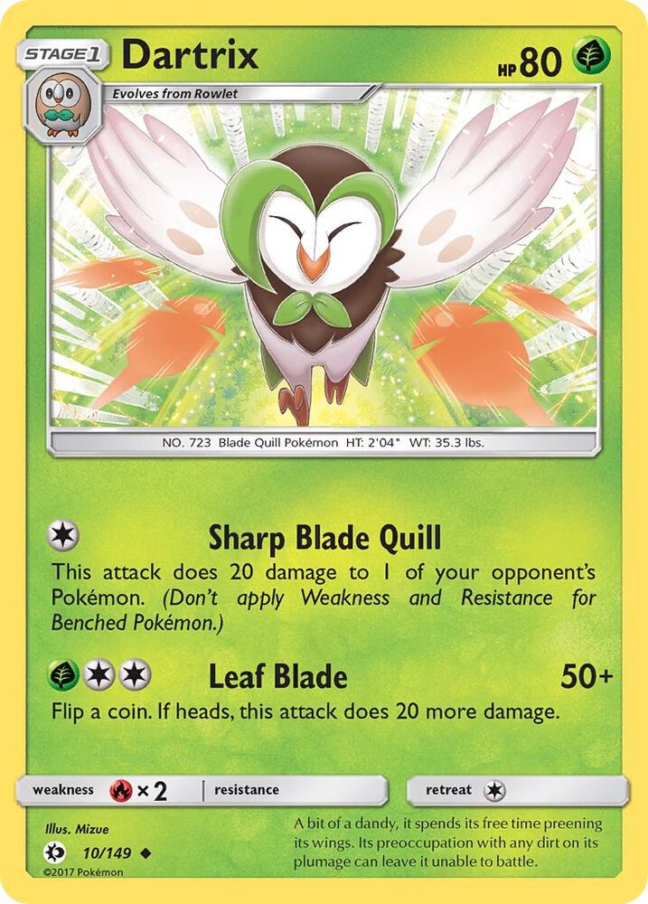Dartrix 10/149 card from SM Base Set