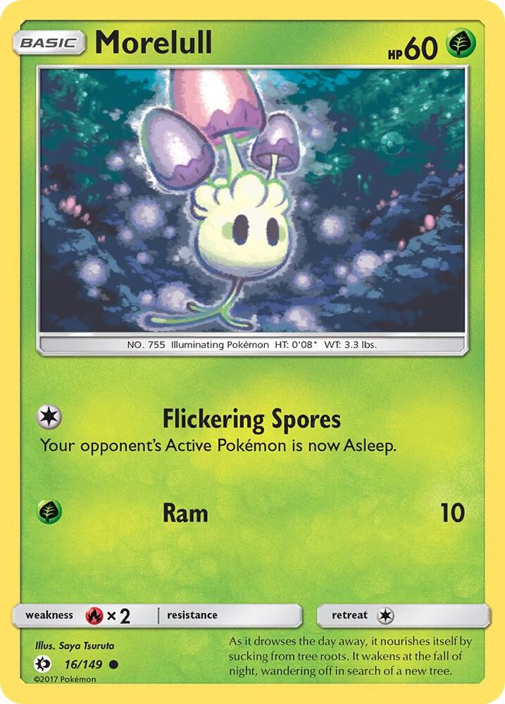 Morelull 16/149 card from SM Base Set