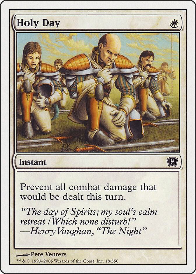 Holy Day 18 card from 9th Edition