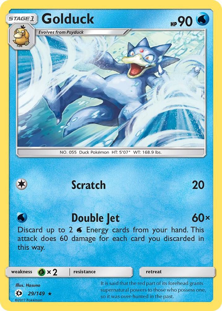 Golduck 29/149 card from SM Base Set
