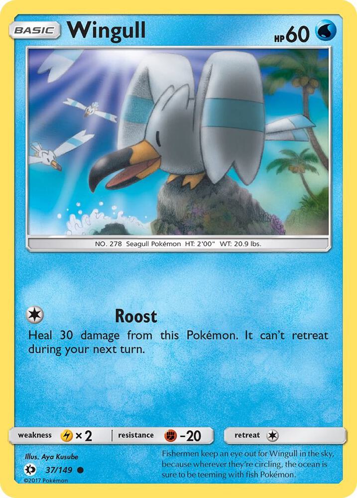 Wingull 37/149 card from SM Base Set