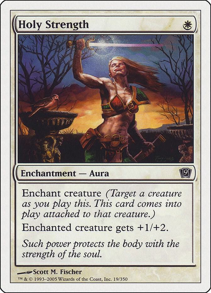 Holy Strength 19 card from 9th Edition