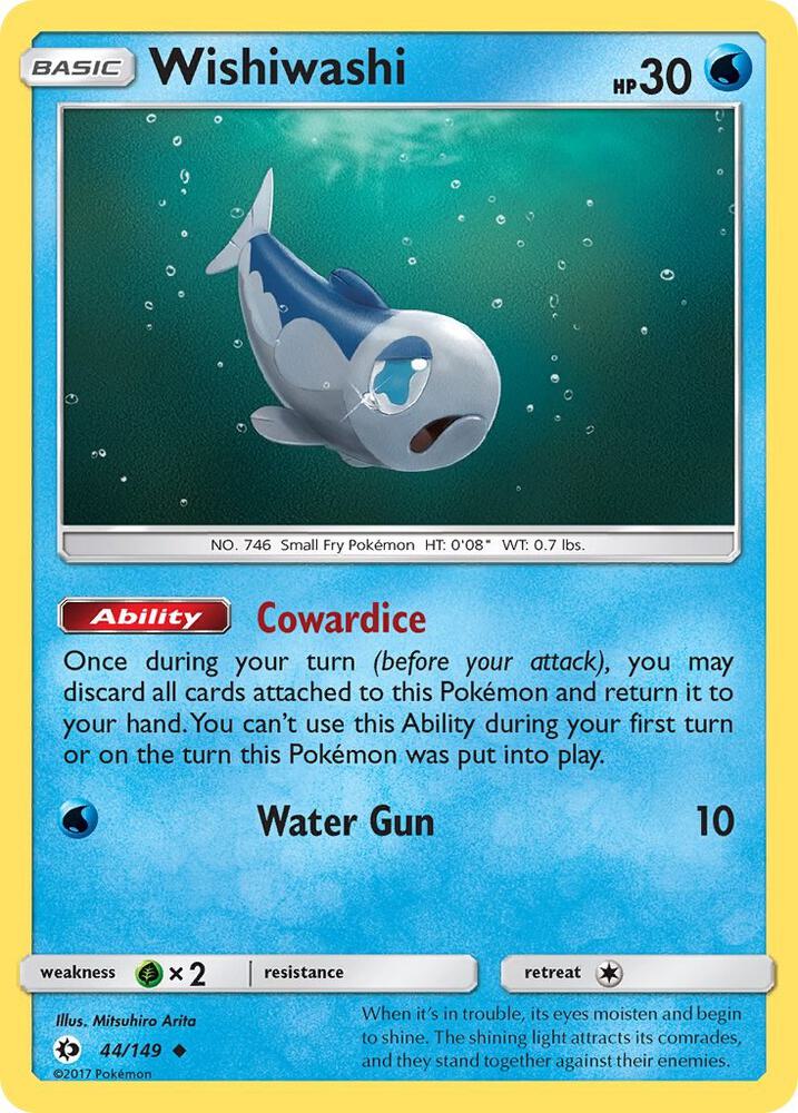 Wishiwashi 44/149 card from SM Base Set