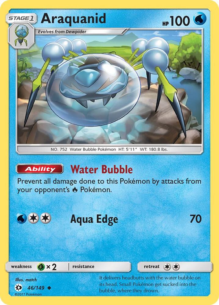 Araquanid 46/149 card from SM Base Set