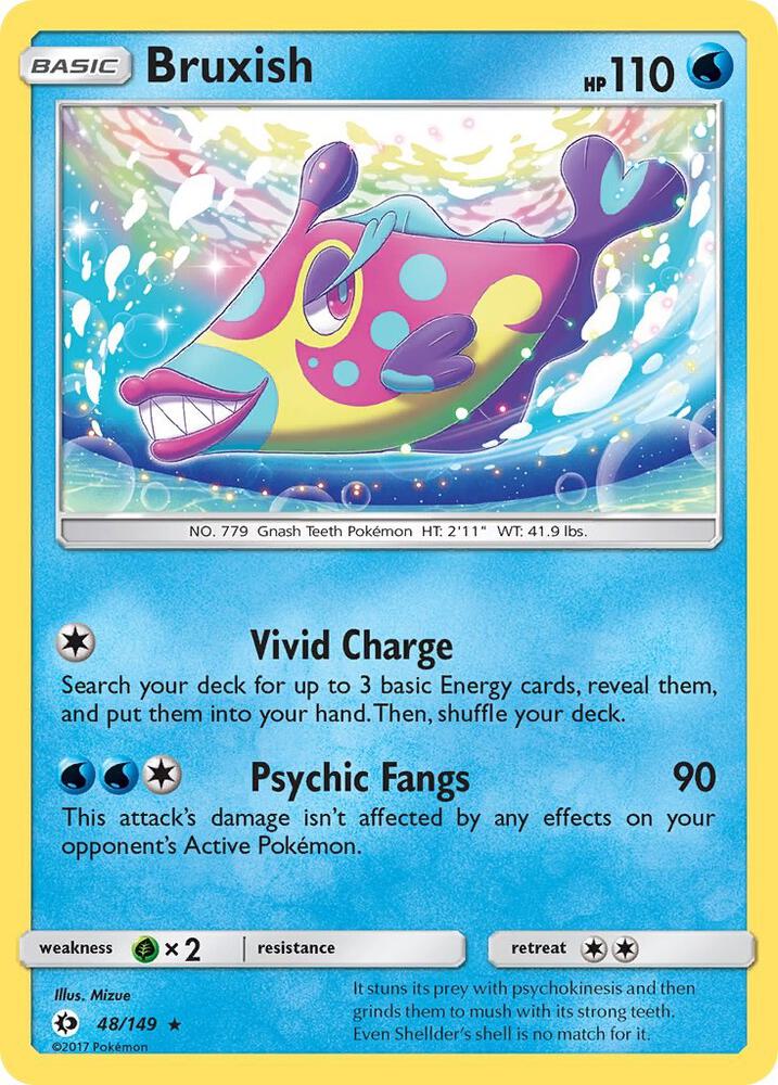 Bruxish 48/149 card from SM Base Set