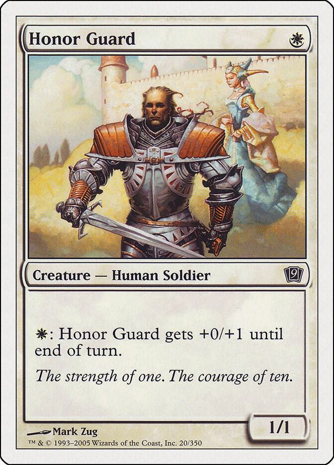 Honor Guard 20 card from 9th Edition