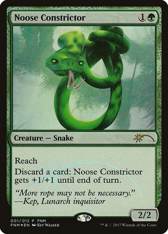 Noose Constrictor 1 card from FNM Promos