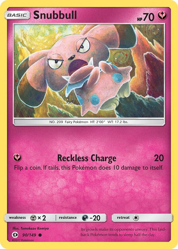 Snubbull 90/149 card from SM Base Set