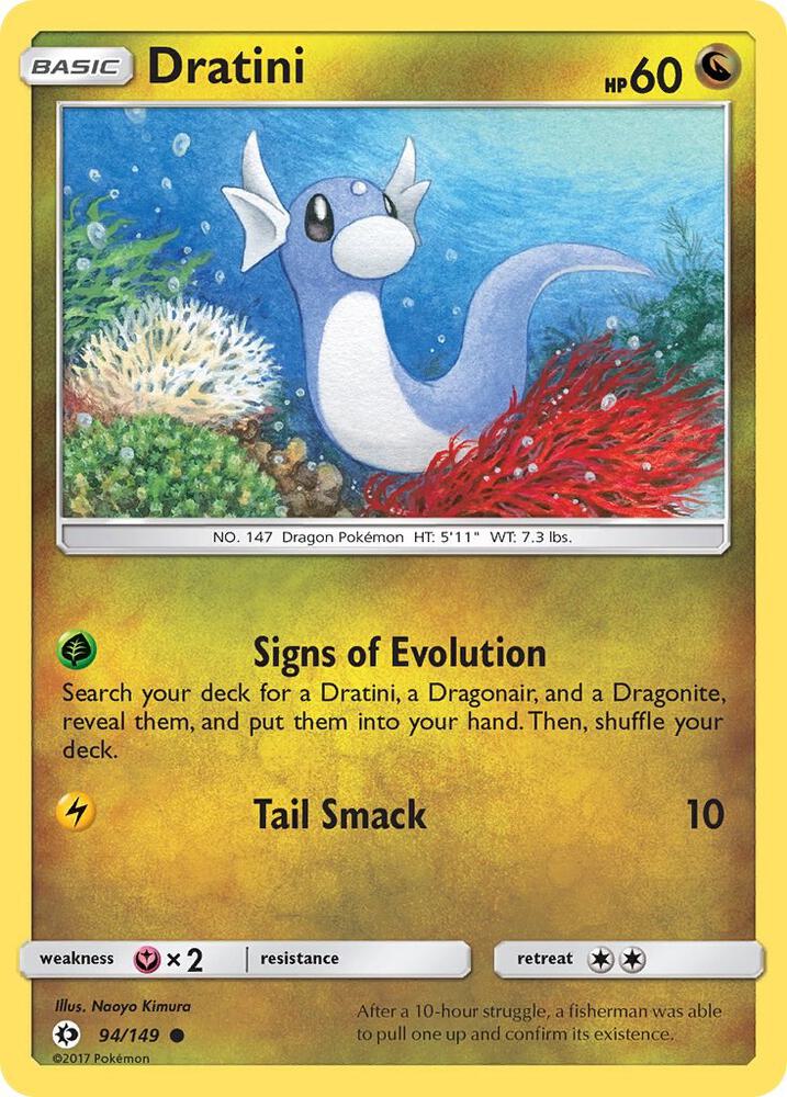Dratini 94/149 card from SM Base Set
