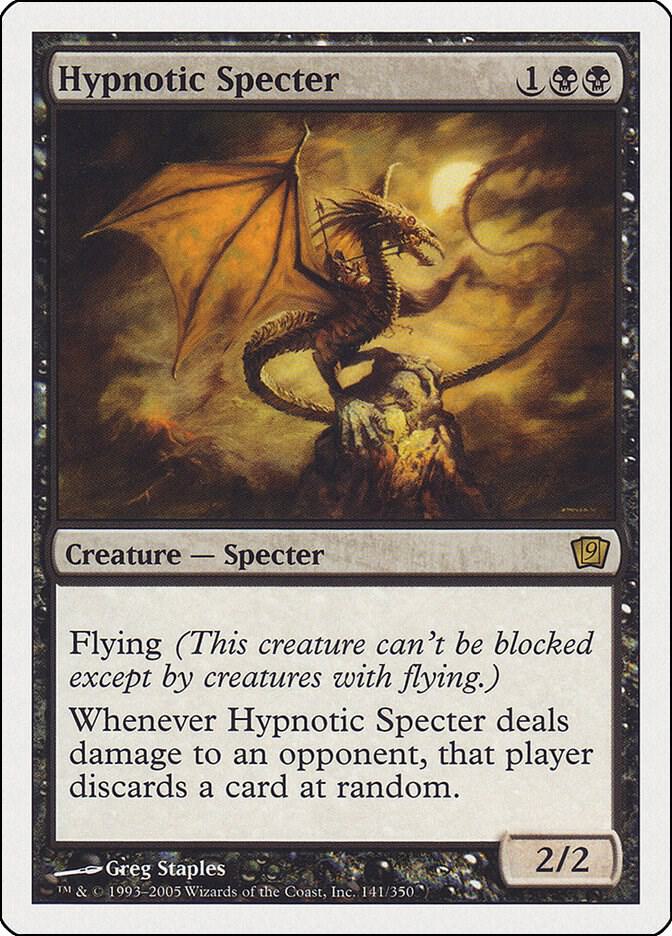 Hypnotic Specter 141 card from 9th Edition