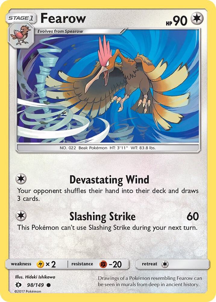Fearow 98/149 card from SM Base Set