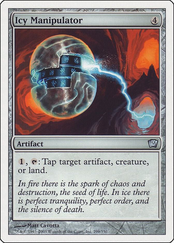 Icy Manipulator 299 card from 9th Edition