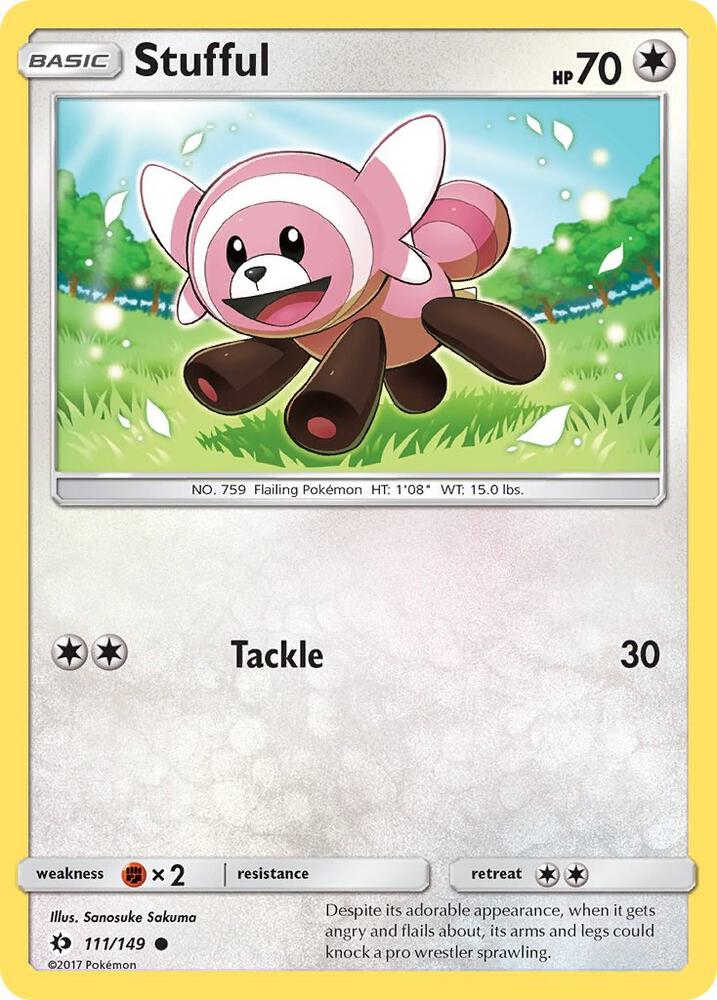 Stufful 111/149 card from SM Base Set