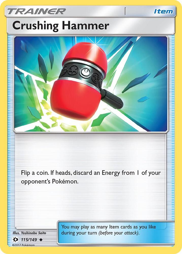 Crushing Hammer 115/149 card from SM Base Set