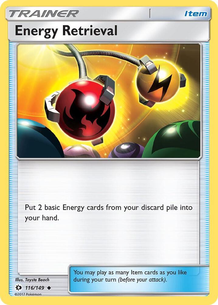 Energy Retrieval 116/149 card from SM Base Set