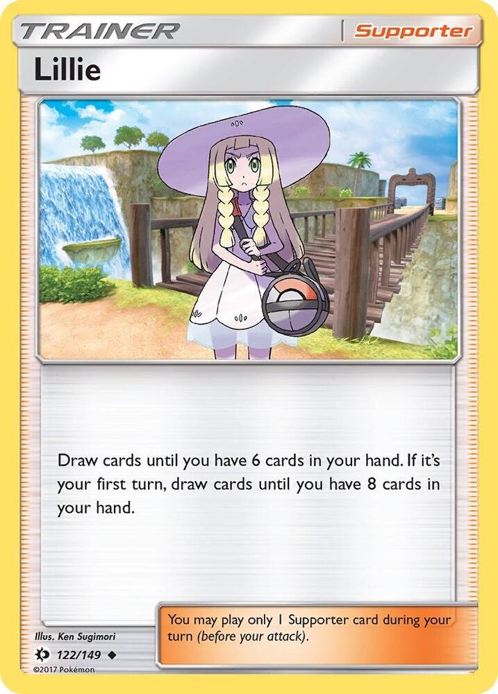 Lillie 122/149 card from SM Base Set