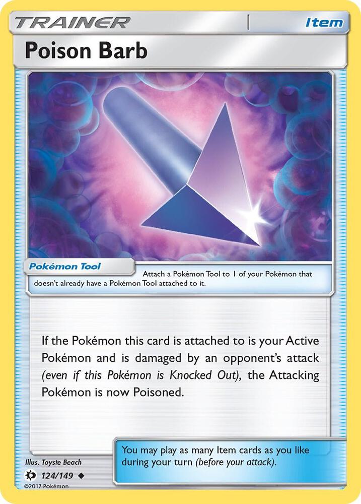 Poison Barb 124/149 card from SM Base Set