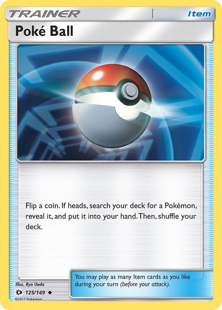 Poke Ball 125/149 card from SM Base Set