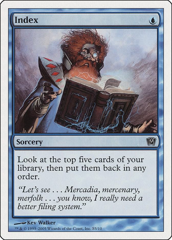 Index S5 card from 9th Edition