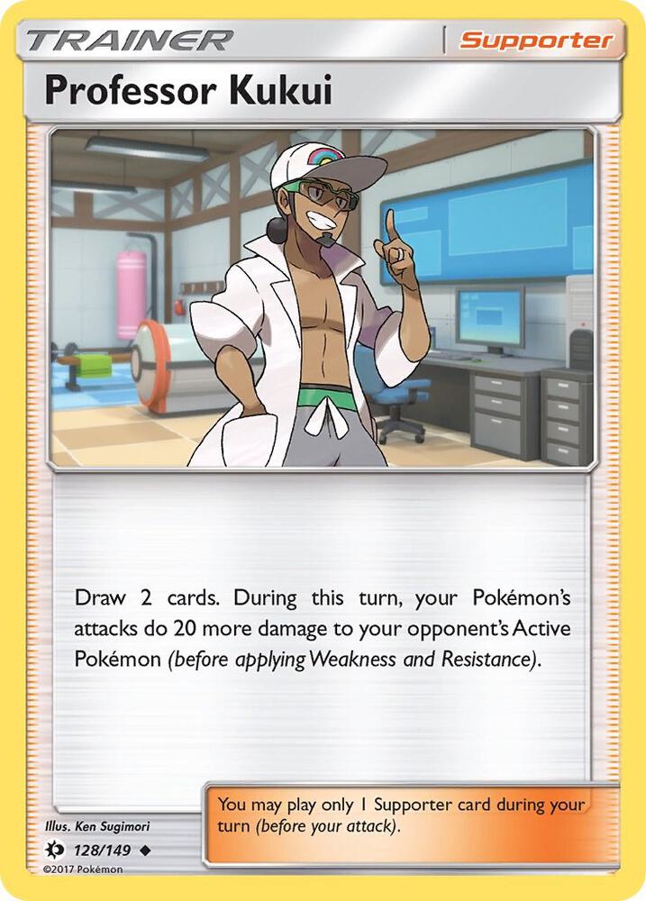 Professor Kukui 128/149 card from SM Base Set