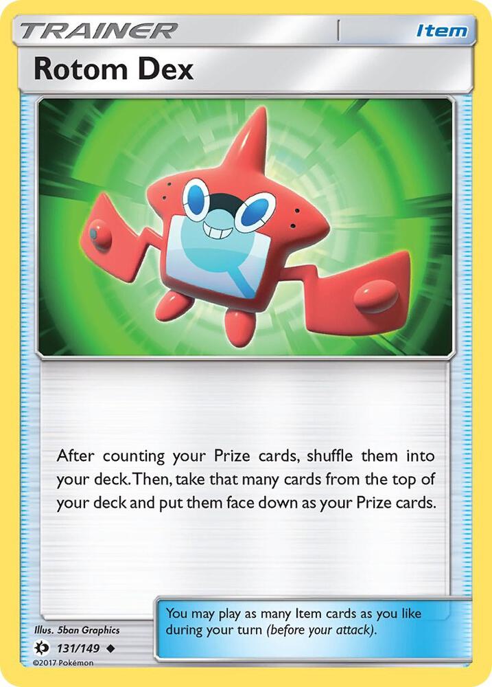 Rotom Dex 131/149 card from SM Base Set