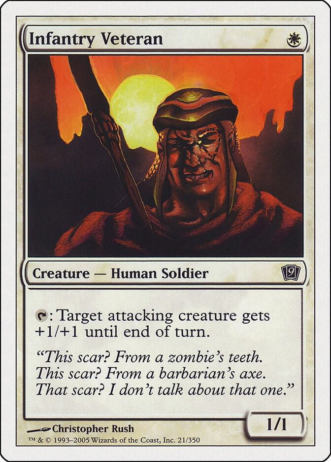 Infantry Veteran 21 card from 9th Edition