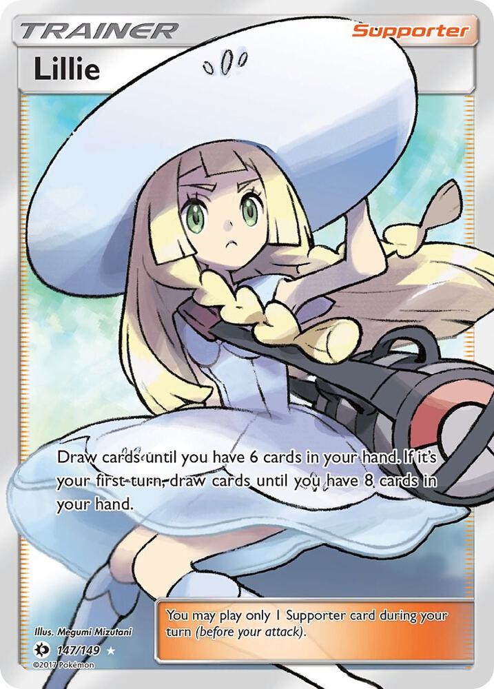 Lillie (Full Art) 147/149 card from SM Base Set