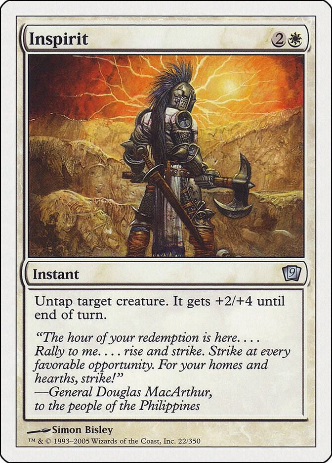 Inspirit 22 card from 9th Edition