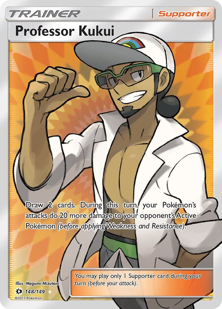 Professor Kukui (Full Art) 148/149 card from SM Base Set
