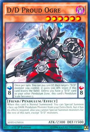 D/D Proud Ogre SDPD-EN014 card from Structure Deck: Pendulum Domination