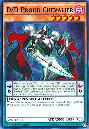 D/D Proud Chevalier SDPD-EN015 card from Structure Deck: Pendulum Domination