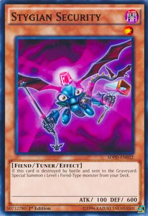 Stygian Security SDPD-EN022 card from Structure Deck: Pendulum Domination