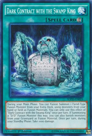 Dark Contract with the Swamp King SDPD-EN025 card from Structure Deck: Pendulum Domination