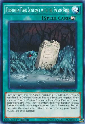 Forbidden Dark Contract with the Swamp King SDPD-EN026 card from Structure Deck: Pendulum Domination