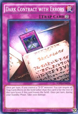 Dark Contract with Errors SDPD-EN036 card from Structure Deck: Pendulum Domination