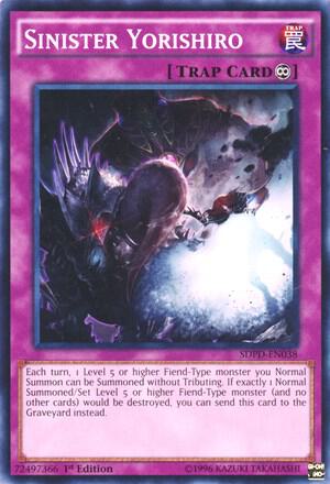 Sinister Yorishiro SDPD-EN038 card from Structure Deck: Pendulum Domination