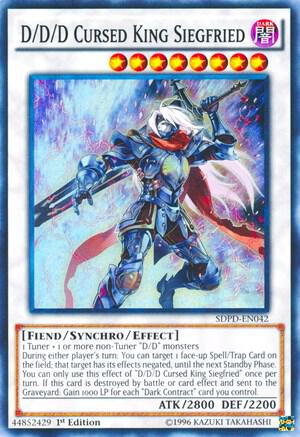 D/D/D Cursed King Siegfried SDPD-EN042 card from Structure Deck: Pendulum Domination