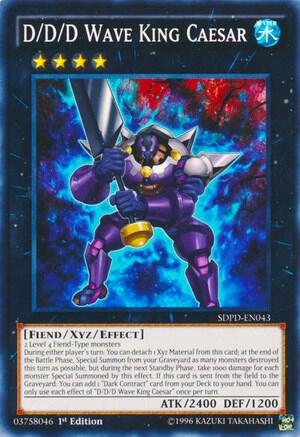 D/D/D Wave King Caesar SDPD-EN043 card from Structure Deck: Pendulum Domination