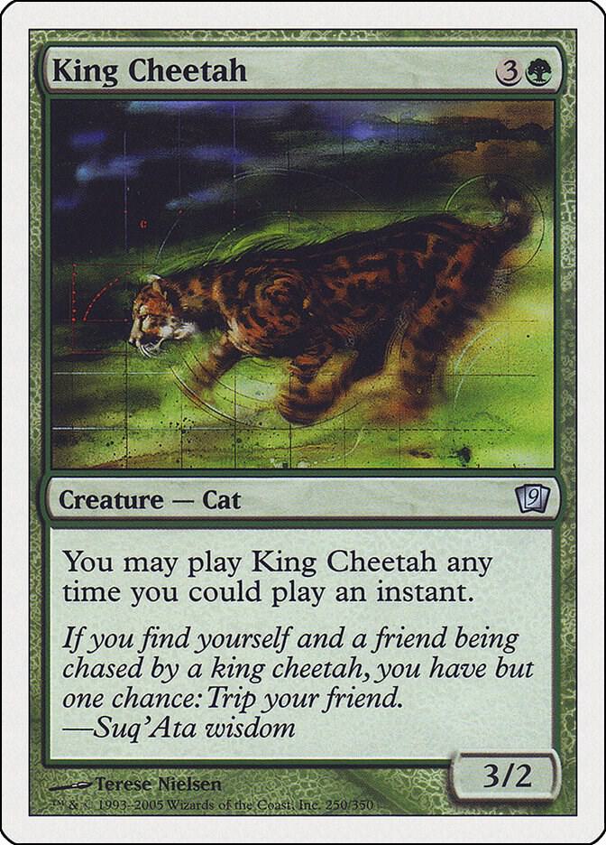 King Cheetah 250 card from 9th Edition