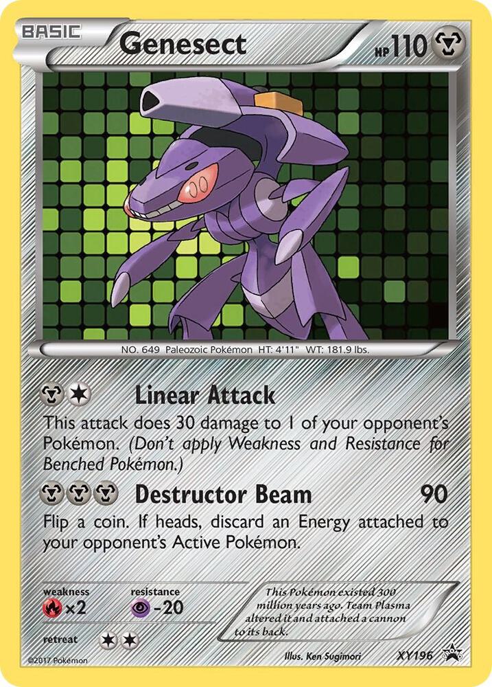 Genesect XY196 card from XY Promos