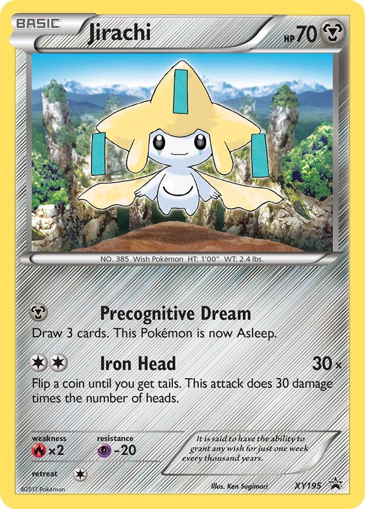 Jirachi XY195 card from XY Promos