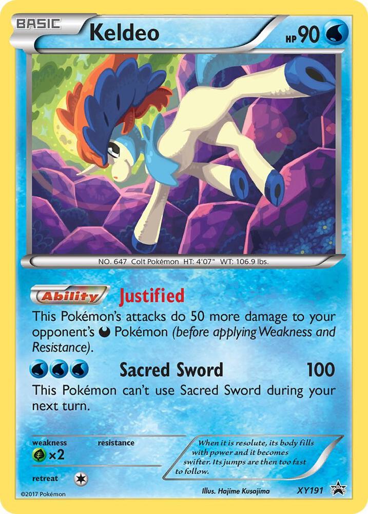 Keldeo XY191 card from XY Promos