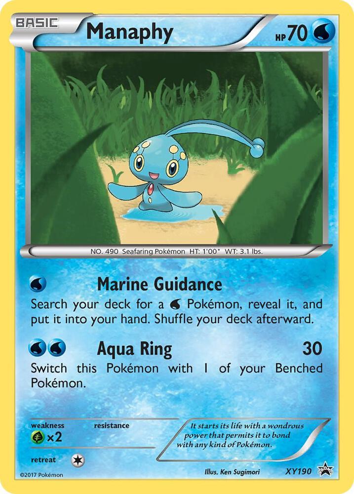 Manaphy XY190 card from XY Promos