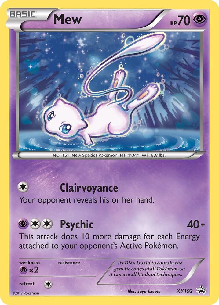 Mew XY192 card from XY Promos