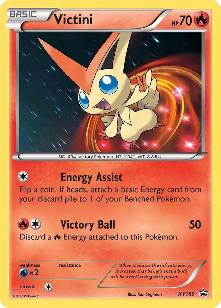 Victini XY189 card from XY Promos